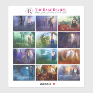 The Rake Review 8" x 8"ステッカーシート – パノラマ シール
