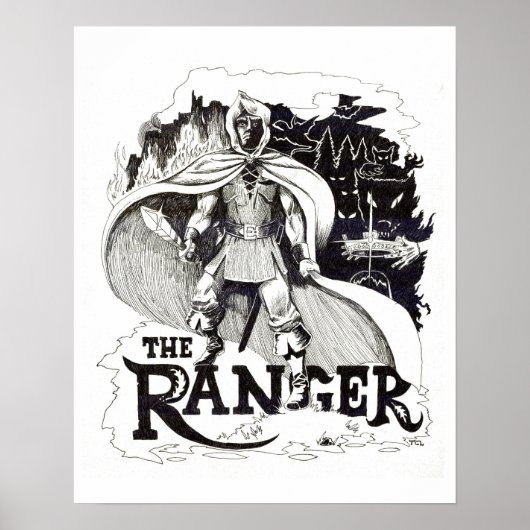 "The Ranger" -イラストレーションby Tracy Lesch ポスター (正面)