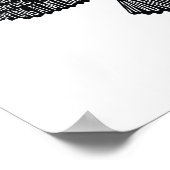 The Raven by Edgar Allan Poeタイポグラフィポスター ポスター (角)