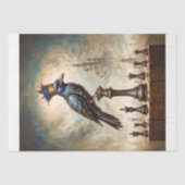 The Raven King on Chessboard Decoupage 薄葉紙 (正面)