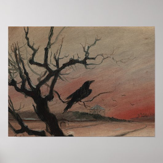 The Raven of Karlstejn, 1882 ポスター (正面)