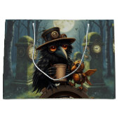 The raven powered by Coffee ラージペーパーバッグ (正面)