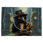 The raven powered by Coffee ラージペーパーバッグ (裏面)