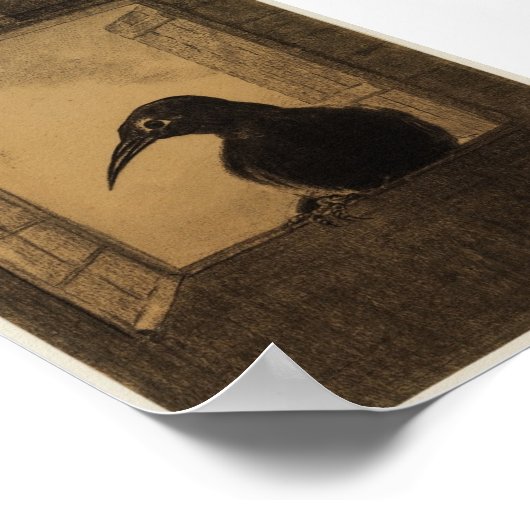 The Raven (Redon 1882) ポスター (角)