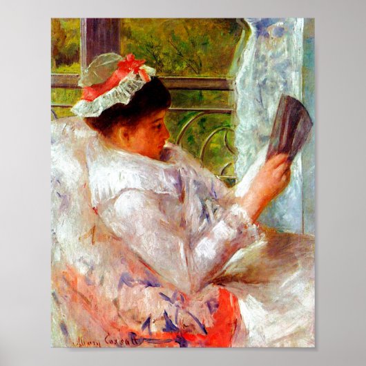 The Reader by Mary Cassatt ポスター (正面)