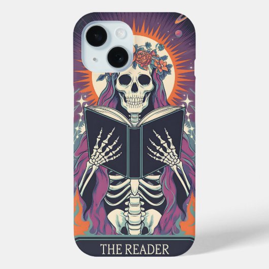 The Reader: Mystical Skeletonタロット Case-Mate iPhoneケース (裏面)