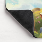 The Reading Girl and The Bored Cat Mouse Pad マウスパッド (コーナー)