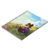 The Reading Girl and The Bored Cat Notebook ノートブック (左側)