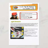 ‘The Reading of the Will’ Painting on a Small-Scal 招待状 (裏面)