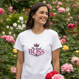 The Real Boss Women’s Graphic Tee Tシャツ