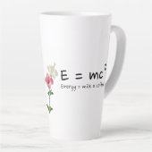 The Real Law of Energy Coffee Physics 101 Einstein カフェラテマグ (右アングル)