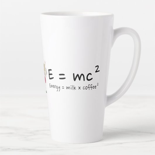 The Real Law of Energy Coffee Physics 101 Einstein カフェラテマグ (右)