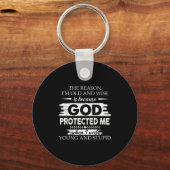 The Reason I'm Old And Wise Is Because God Pro キーホルダー (正面)
