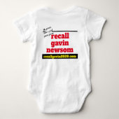 The Recall Gavinニューソムオンジー ベビーボディスーツ (裏面)