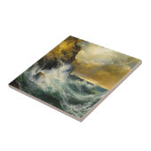 The Receding Wave by Moran, 1909 タイル (側面)