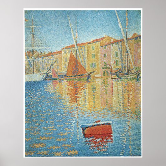 The Red Buoy, St. Tropez, Paul Signac ポスター (正面)