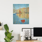 The Red Buoy, St. Tropez, Paul Signac ポスター (ホームオフィス)