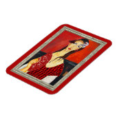 The Red Fan (based on Modigliani's painting) マグネット (左側)