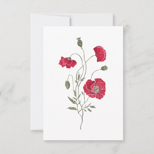 The Red Poppie 招待状 (正面)