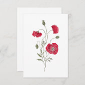 The Red Poppie 招待状 (正面/裏面)