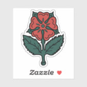 The Red Rose of Lancaster, Montreal flag, Canada シール (シート)