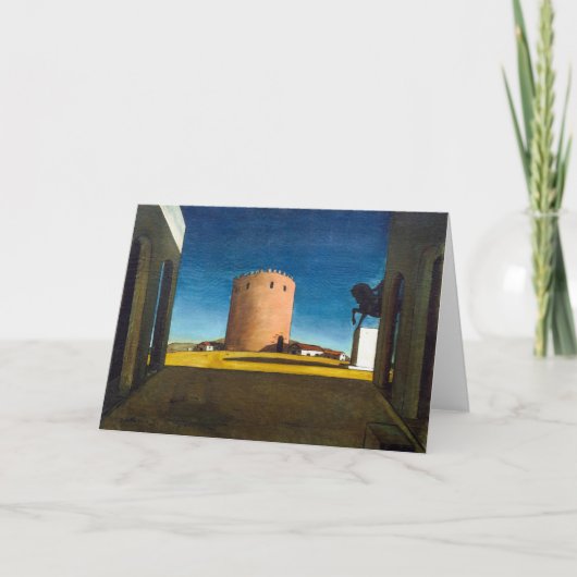 The Red Tower | Giorgio de Chirico |  カード (正面)