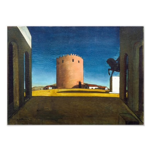 The Red Tower | Giorgio de Chirico |  フォトプリント (正面)