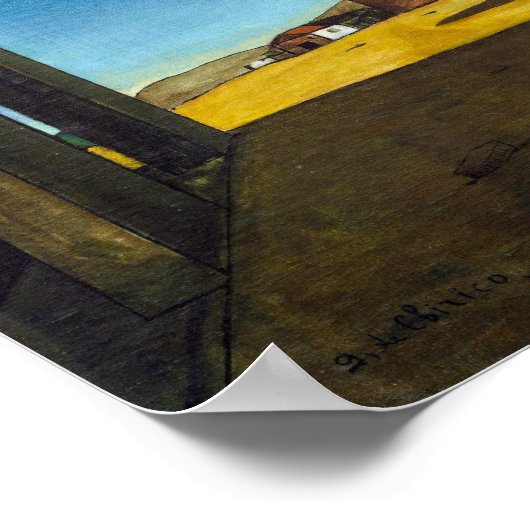 The Red Tower | Giorgio de Chirico |  ポスター (角)