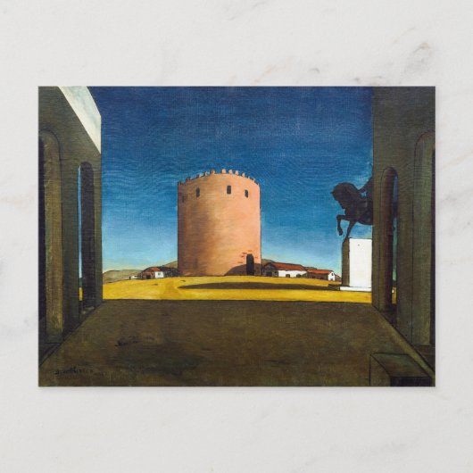 The Red Tower | Giorgio de Chirico | ポストカード (正面)