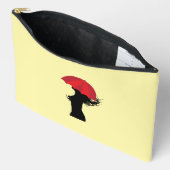 The Red Umbrella Large アクセサリーポーチ (見開き)