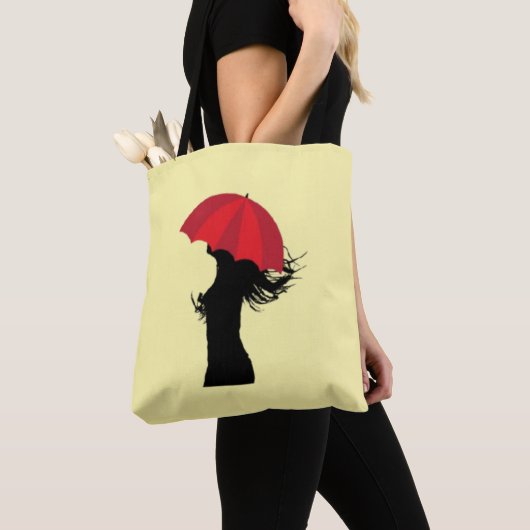 The Red Umbrella Tote トートバッグ (クローズアップ)