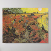 The Red Vineyard by Van ゴッホ – ポスター (正面)
