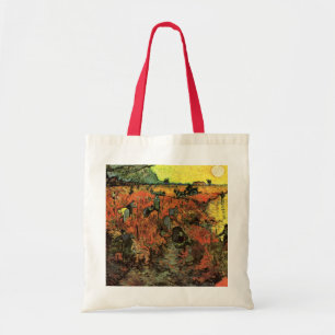 The Red Vineyard by Vincent van Gogh トートバッグ