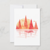 The Red Whale Mountains 招待状 (正面)