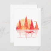 The Red Whale Mountains 招待状 (正面/裏面)