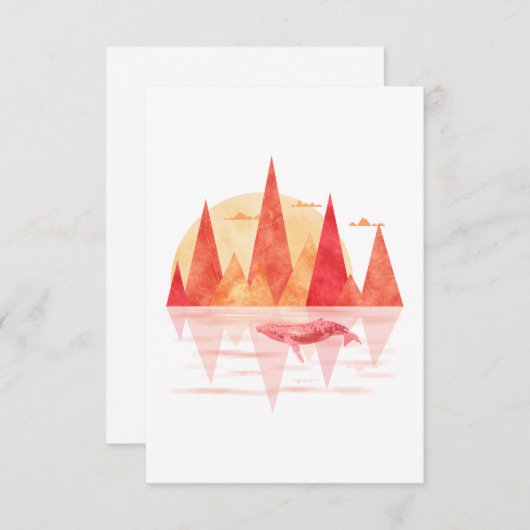 The Red Whale Mountains 招待状 (正面/裏面)