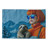 The Redhead and the sloth 枕カバー (裏面)