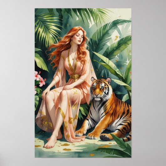 The Redhead Princess and her Tiger ポスター (正面)