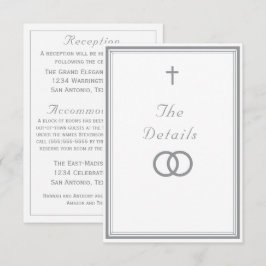 The Refined Catholic Silver Wedding エンクロージャーカード