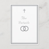 The Refined Catholic Silver Wedding エンクロージャーカード (正面)