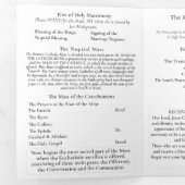 The Refined Catholic Silver Wedding 三つ折りプログラム (内部最初)