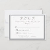 The Refined Catholic Silver Wedding 出欠カード (正面)