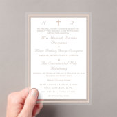 The Refined Catholic Wedding アクリル招待状 (インサイチュ (ポータブル))