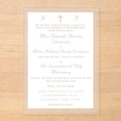 The Refined Catholic Wedding アクリル招待状 (正面)