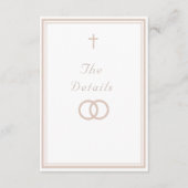 The Refined Catholic Wedding エンクロージャーカード (正面)