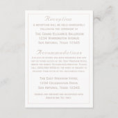 The Refined Catholic Wedding エンクロージャーカード (裏面)