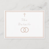 The Refined Catholic Wedding エンクロージャーカード (正面)