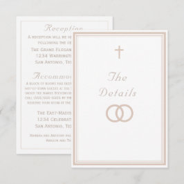 The Refined Catholic Wedding エンクロージャーカード