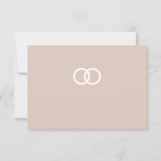 The Refined Catholic Wedding 出欠カード (裏面)