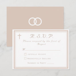 The Refined Catholic Wedding 出欠カード